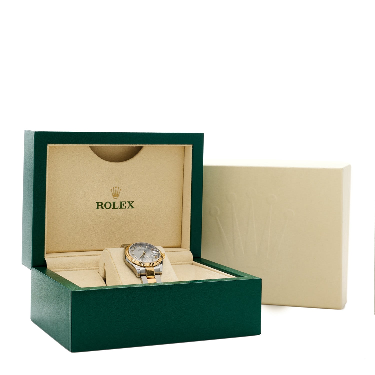Rolex Stainless Steel 18K Yellow Gold 31mm Oyster Perpetual Datejust Watch Steel Roman 178273 5 of 5