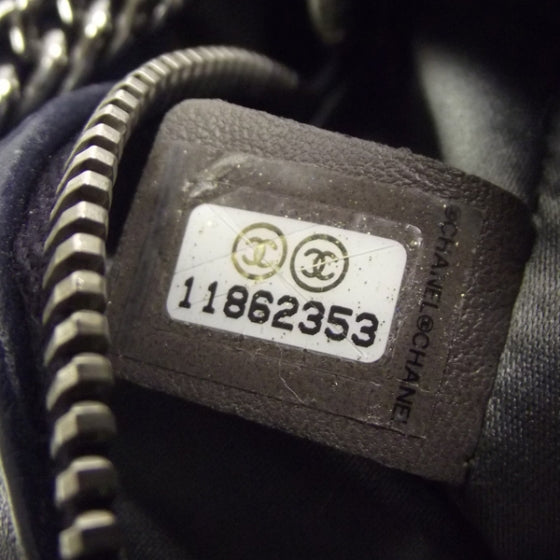 Leather Lax East West Shoulder Bag Navy