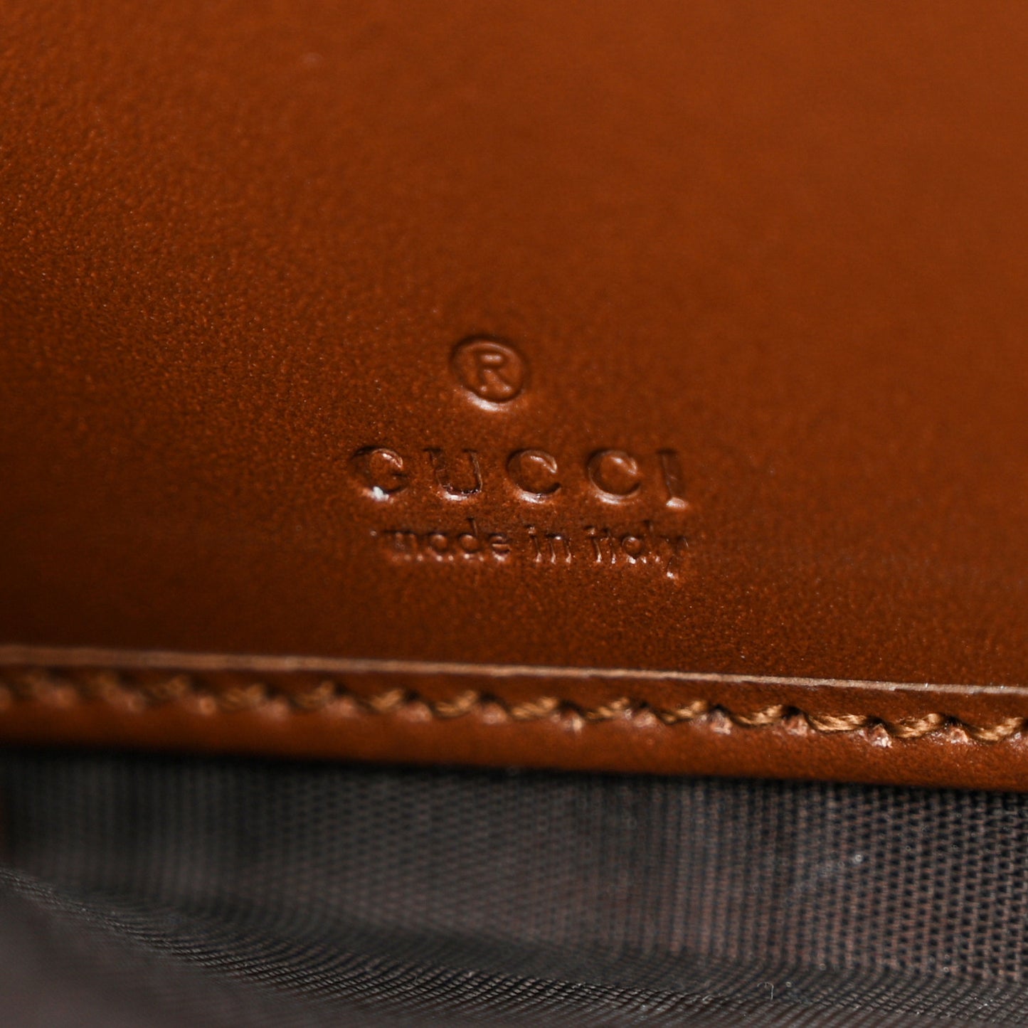 GG Supreme Monogram Cuoio Toscano Zip Around Wallet Beige Ebony Cuir