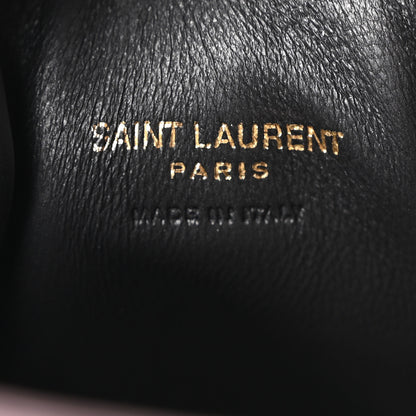 Saint Laurent Lambskin Matelasse Monogram Mini Jamie Shoulder Pouch Bag Rouge Cabernet 6 of 10