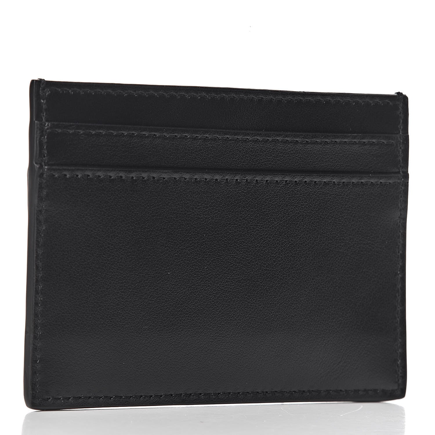 Saint Laurent Calfskin Plate Card Case Black 3 of 8