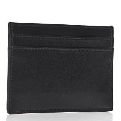 Saint Laurent Calfskin Plate Card Case Black 3 of 8