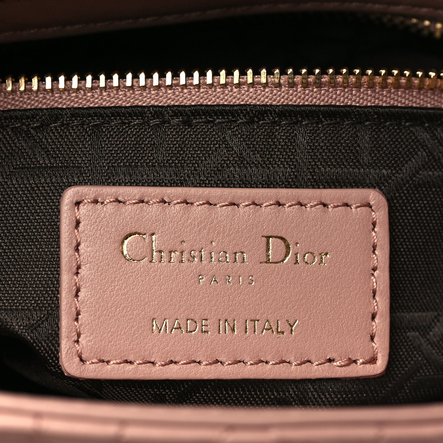 Christian Dior Lambskin Cannage Mini Lady Dior Rose De Vents 6 of 10