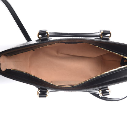 Gucci Guccissima Small Zippered Bucket Tote Black 6 of 16
