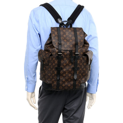 Louis Vuitton Monogram Macassar Christopher PM Backpack 2 of 9