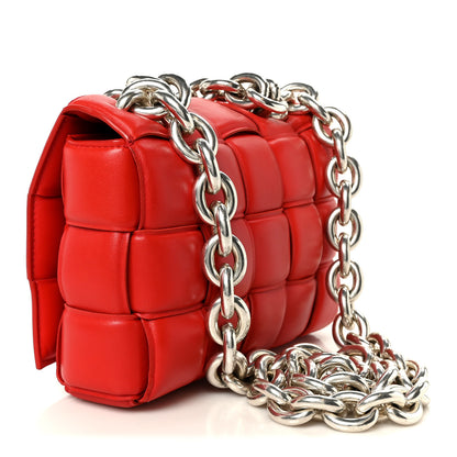 Bottega Veneta Lambskin Maxi Intreccio Padded Chain Cassette Crossbody Bag Nail Polish 3 of 12