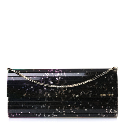 Jimmy Choo Acrylic Glitter Sweetie Star Clutch Black 1 of 10