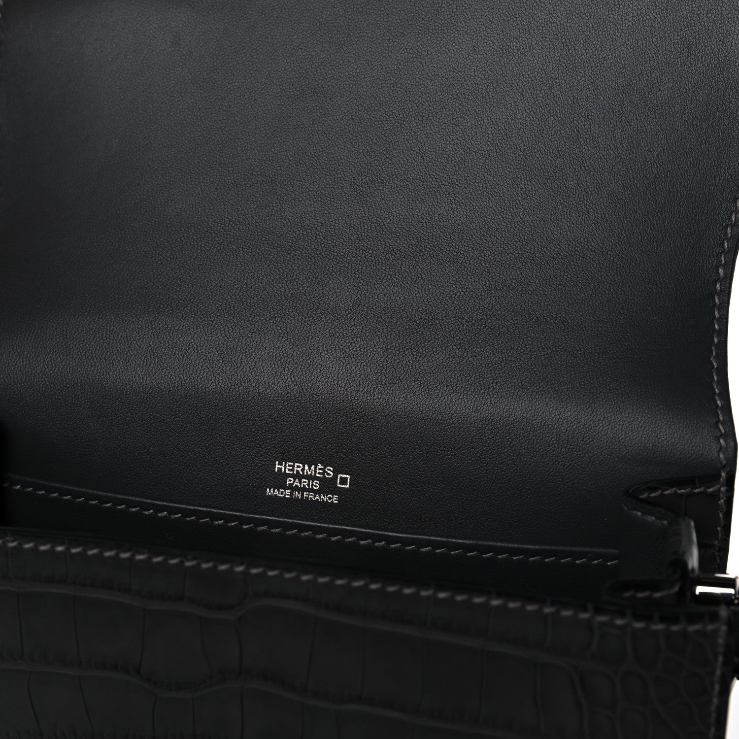 Hermes Matte Alligator Mini Sac Roulis Graphite 13 of 14