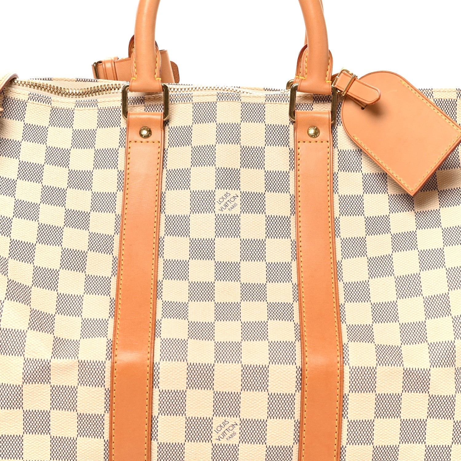 Louis Vuitton Damier Azur Keepall Bandouliere 45 7 of 9