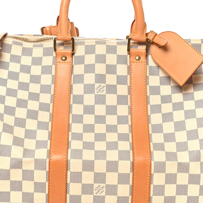 Louis Vuitton Damier Azur Keepall Bandouliere 45 7 of 9