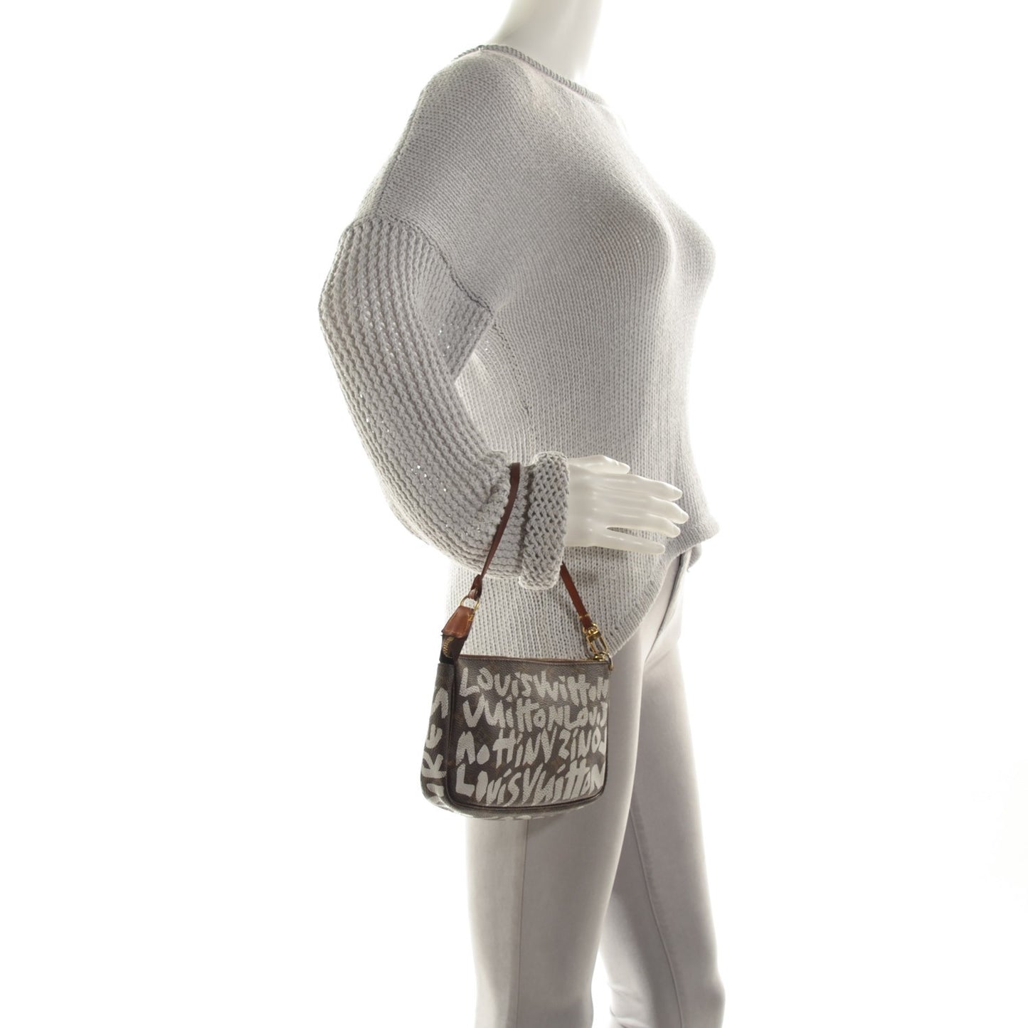 Monogram Graffiti Pochette Accessories Silver