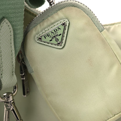 Prada Re-Nylon Saffiano Re-Edition 2005 Shoulder Bag Acqua 15 of 16