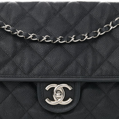 Chanel Caviar Quilted Large French Riviera Flap Black 7 of 9