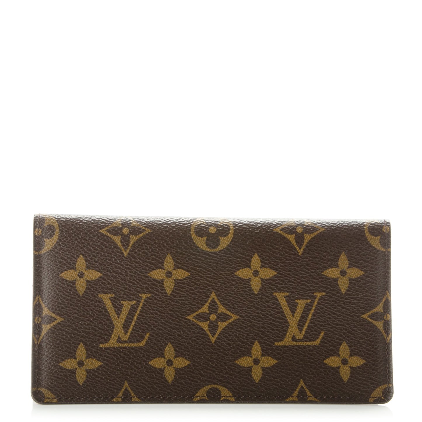 Monogram Simple Checkbook Holder Wallet Cover