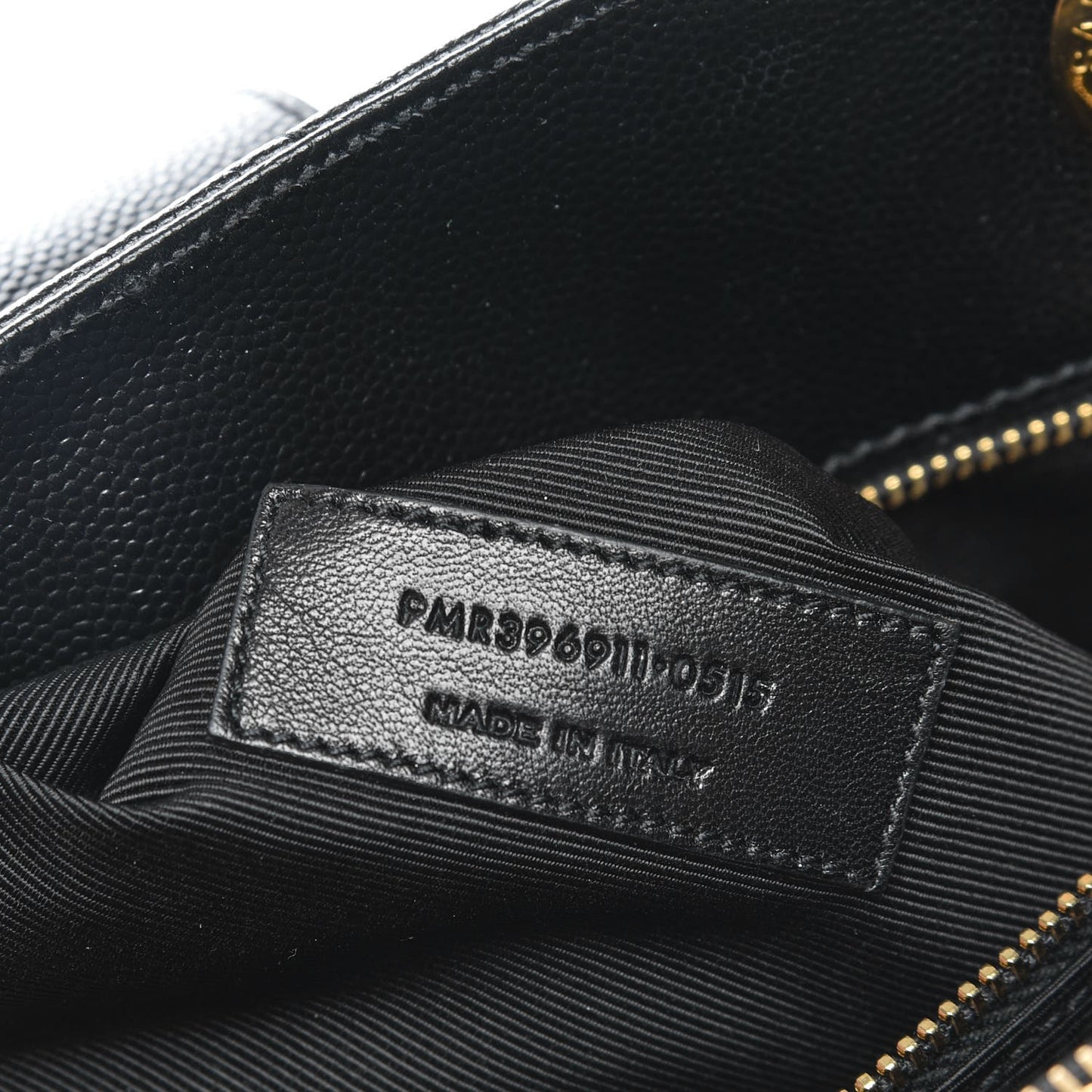 Grain De Poudre Matelasse Chevron Monogram Shopping Bag Black