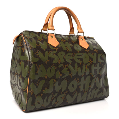 Louis Vuitton Monogram Graffiti Speedy 30 Kaki 3 of 9