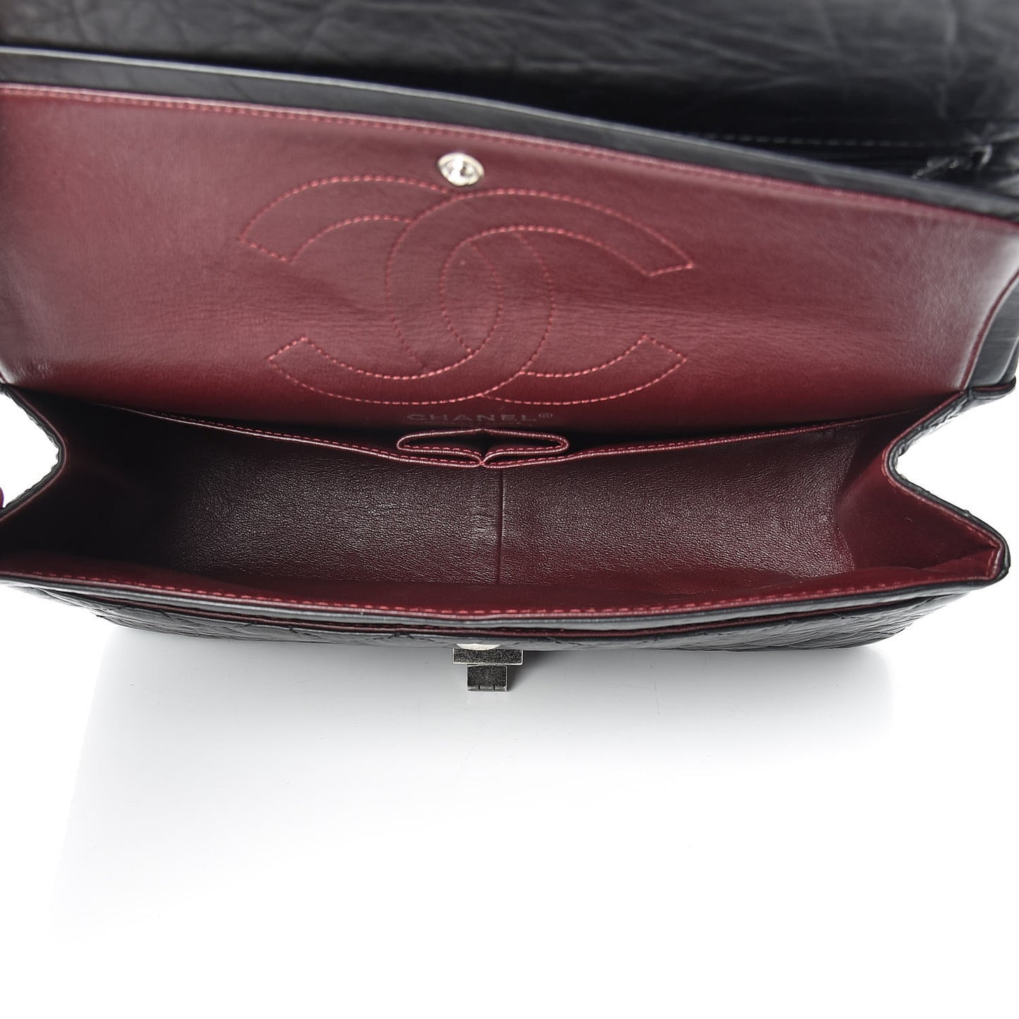 Aged Calfskin Quilted 2.55 Reissue 226 Flap Black