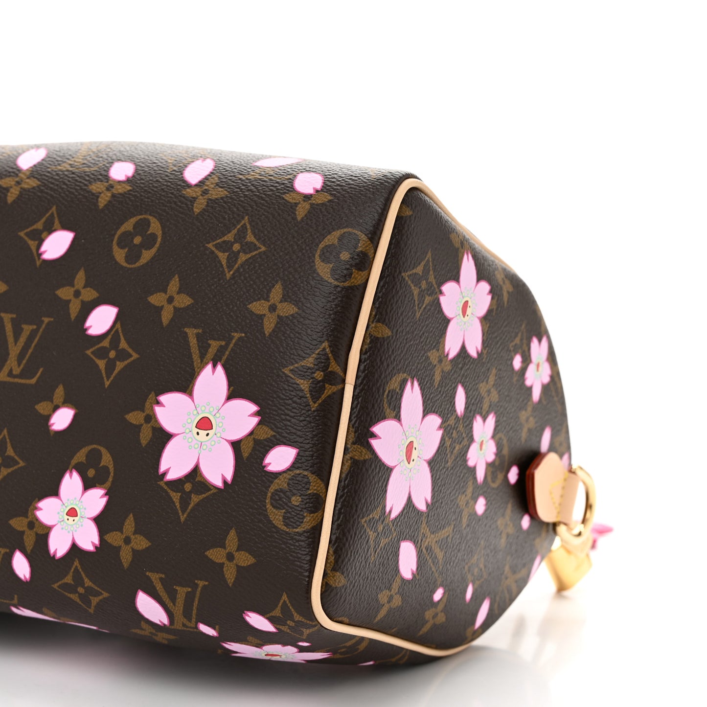 LV X TM Monogram Cherry Blossom Speedy Bandouliere 25 Sakura Brown