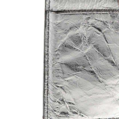 Christian Dior Metallic Calfskin Cannage Diorama Elancee Wallet Silver 11 of 12