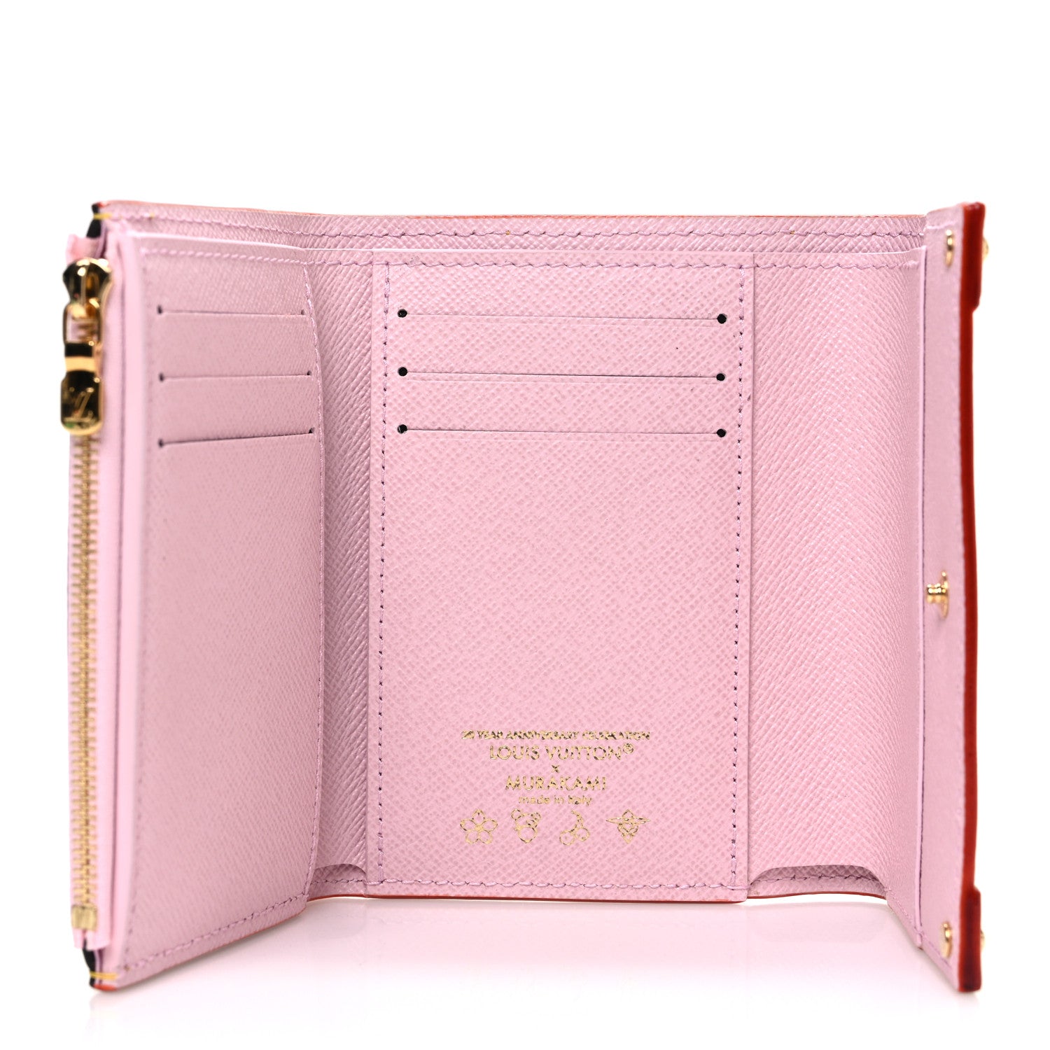 Louis Vuitton LV X TM Monogram Cherry Blossom Victorine Wallet Sakura Brown 5 of 6