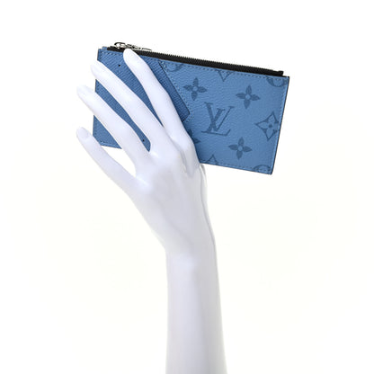 Louis Vuitton Taigarama Coin Card Holder Denim 2 of 7
