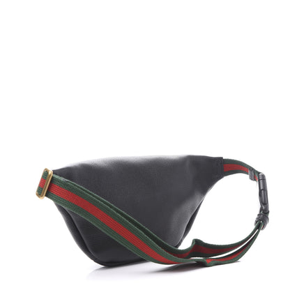 Gucci Grained Calfskin Small Logo Belt Bag Black 2 of 9