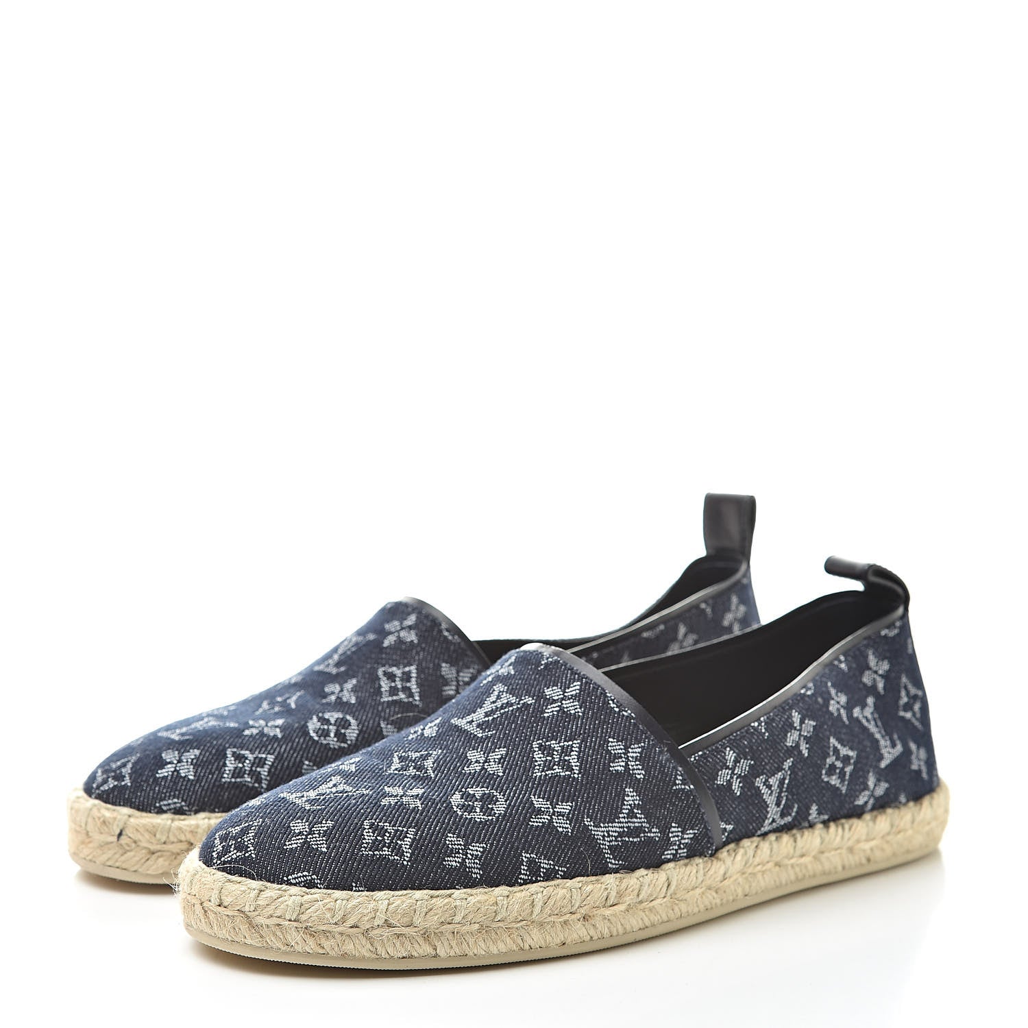 Louis Vuitton Monogram Denim Waterfall Espadrille 36.5 Marine 3 of 10