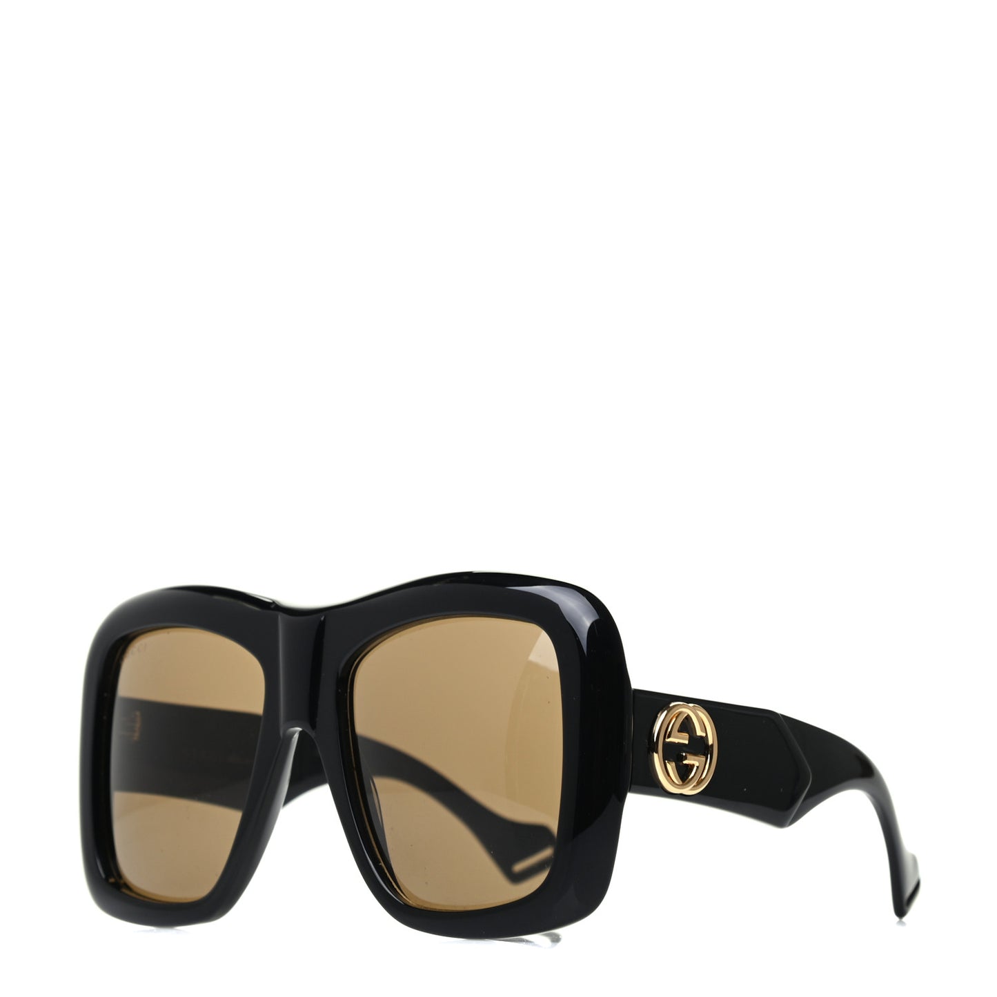 Acetate Square Frame Sunglasses GG0498S Black