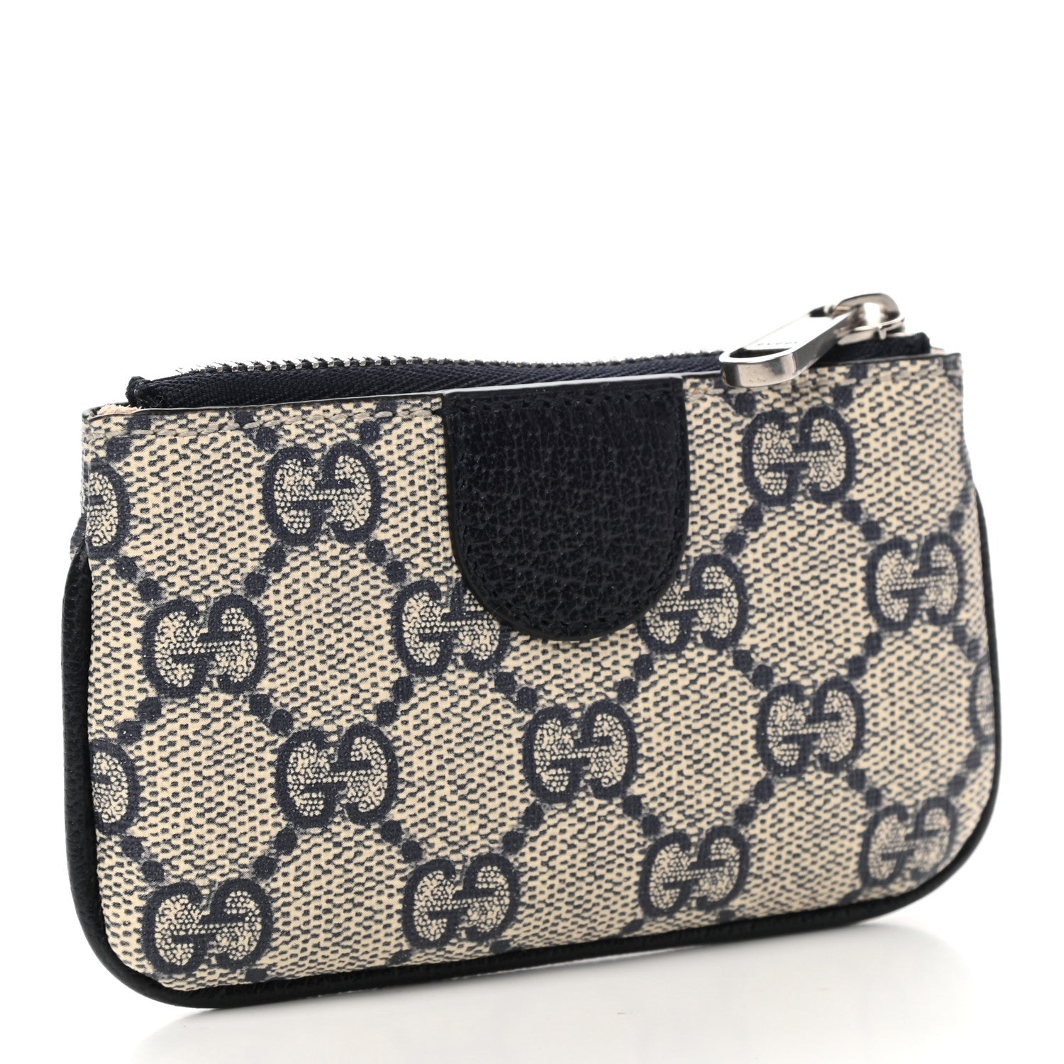 Gucci GG Supreme Monogram Web Ophidia Key Case Beige Blue 3 of 7