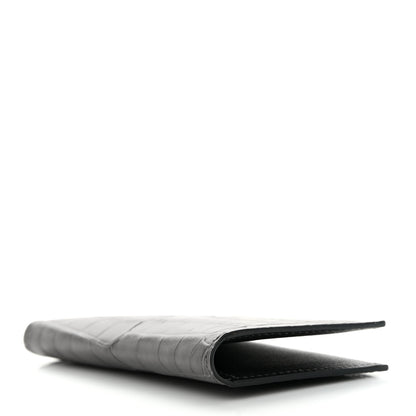 Hermes Matte Alligator MC2 Euclide Card Holder Graphite 4 of 9
