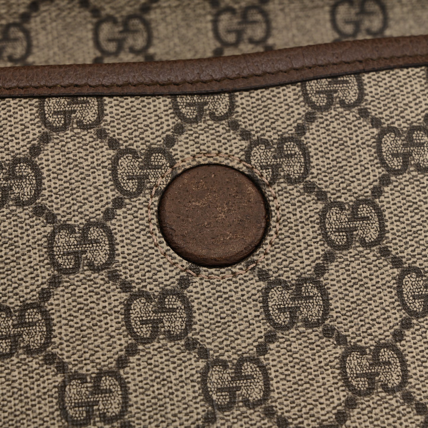 GG Supreme Monogram Neo Vintage Web Belt Bag Brown