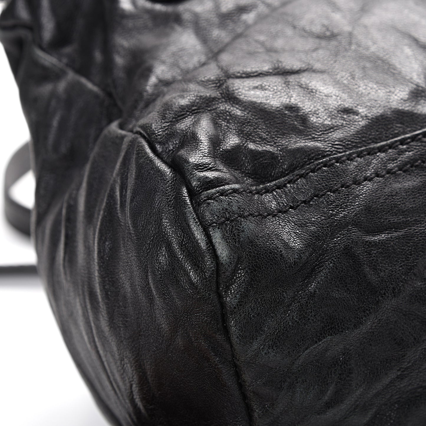 Tumbled Sheepskin Small Pandora Black