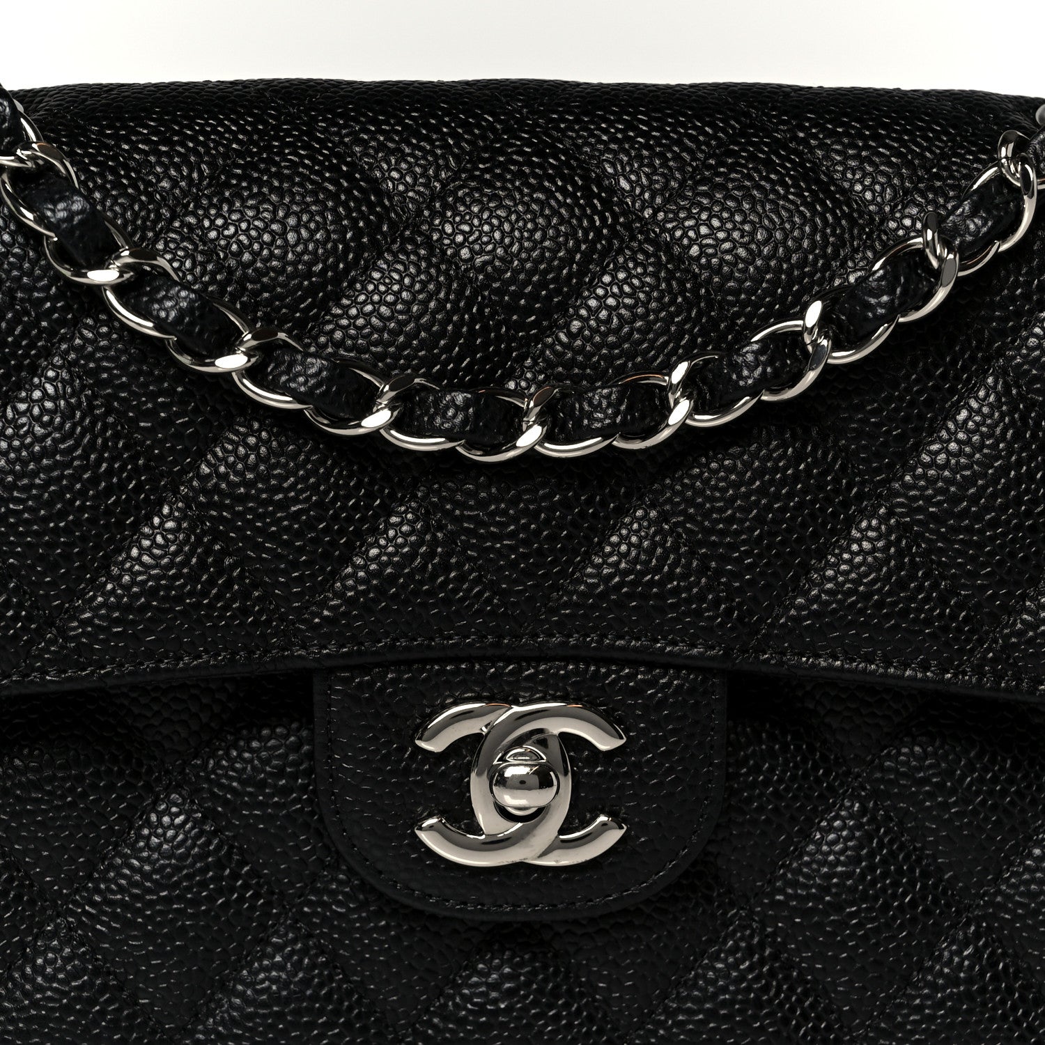 Chanel Caviar Quilted Small Double Flap Black 9 of 12