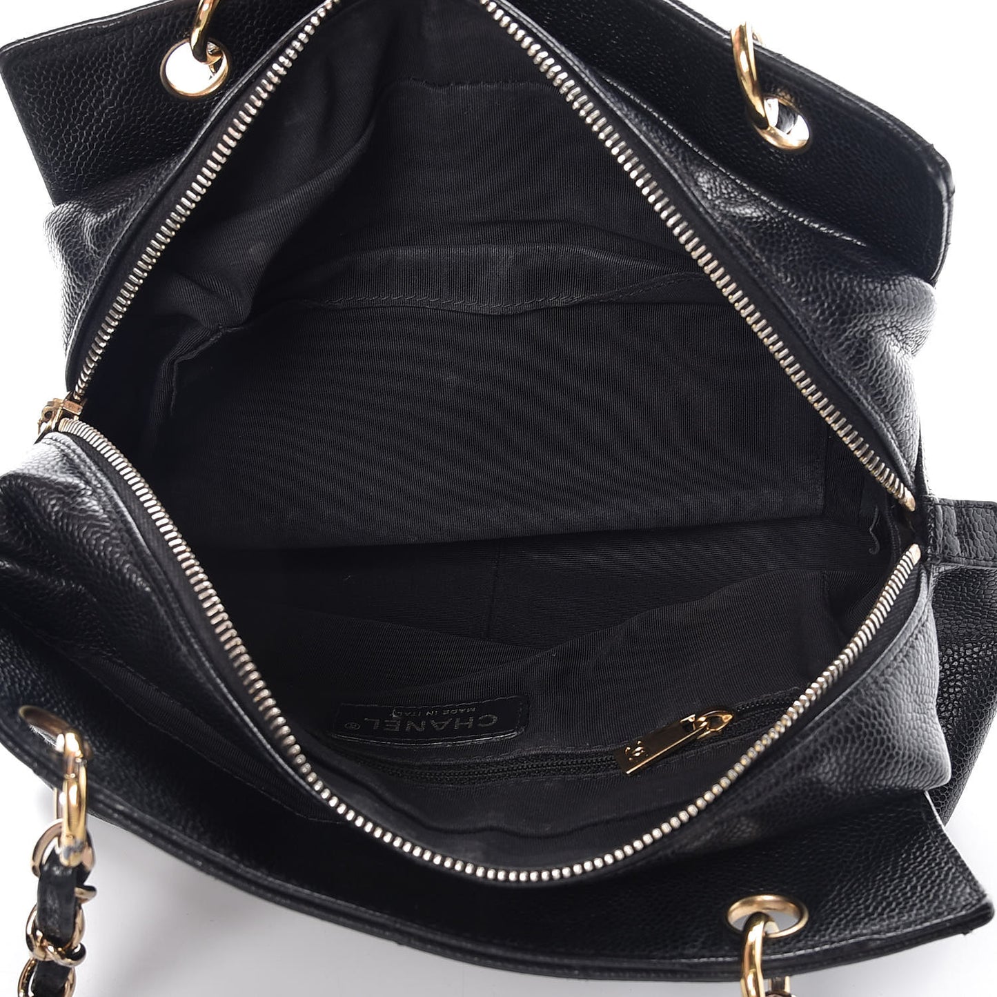 Caviar Quilted Petit Timeless Tote PTT Black