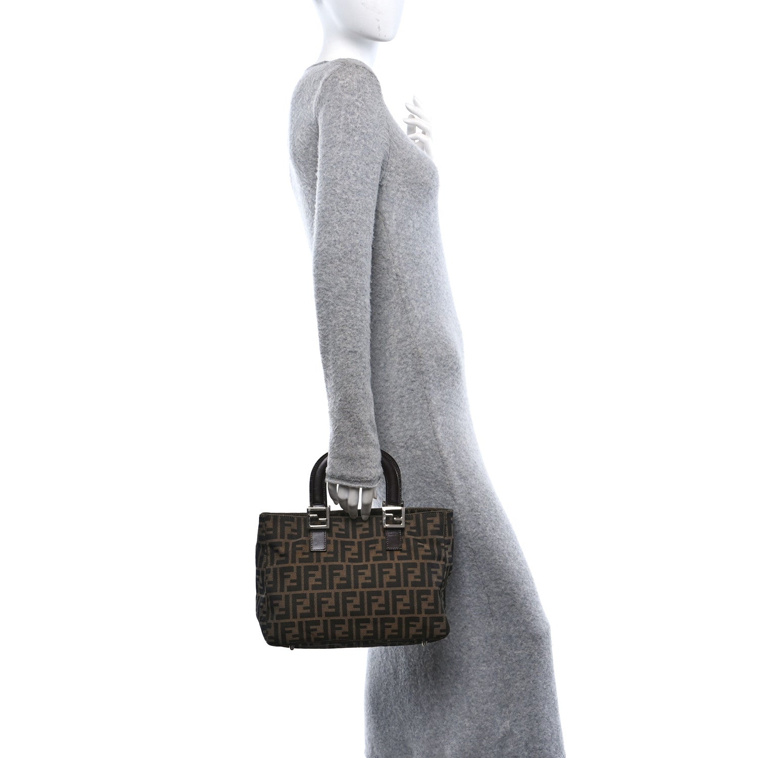 Fendi Zucca Small Holdall Tote Tobacco 2 of 12