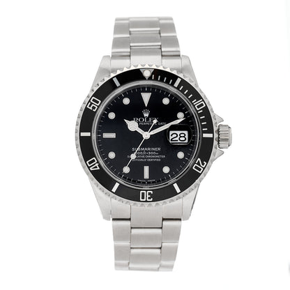 Rolex Stainless Steel 40mm Oyster Perpetual Submariner Date Watch Black 16610 1 of 4