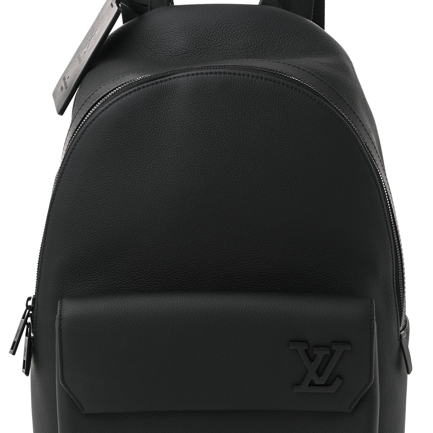Grained Calfskin Aerogram Takeoff Backpack Black