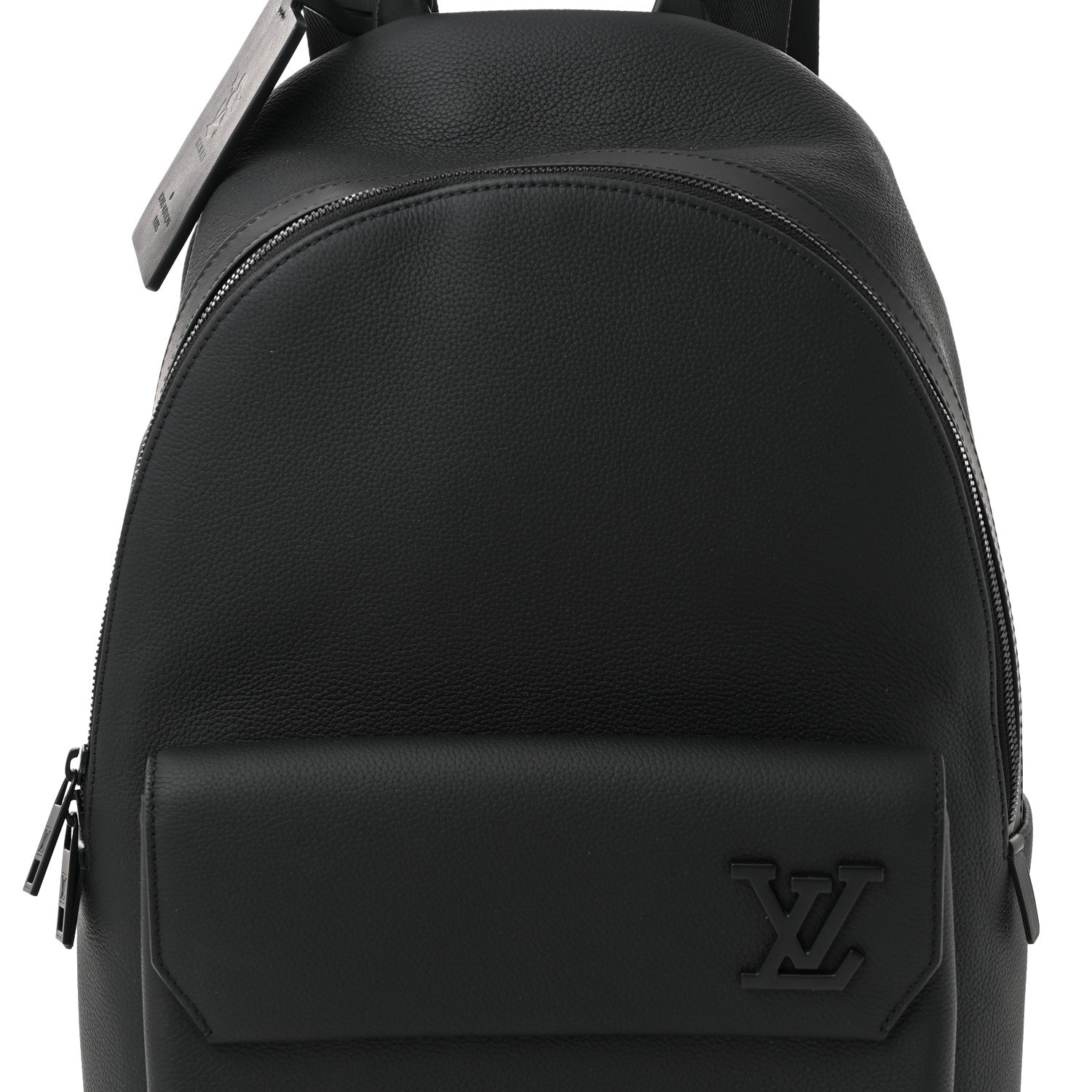 Louis Vuitton Grained Calfskin Aerogram Takeoff Backpack Black 7 of 10