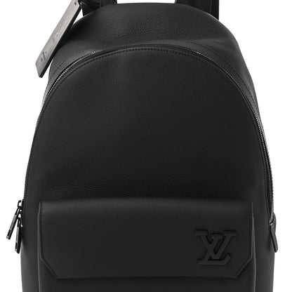 Louis Vuitton Grained Calfskin Aerogram Takeoff Backpack Black 7 of 10