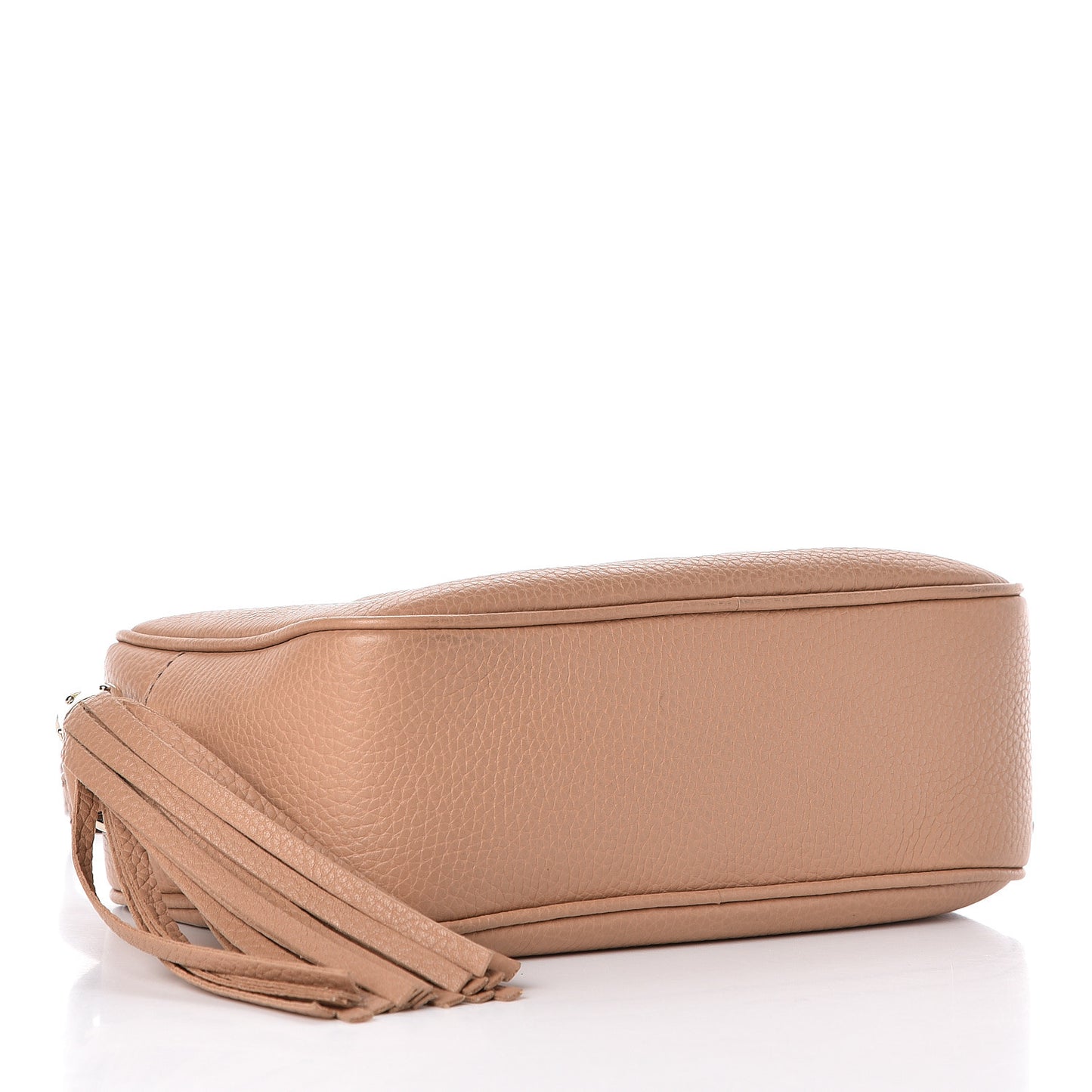 Pebbled Calfskin Small Soho Disco Bag Camelia