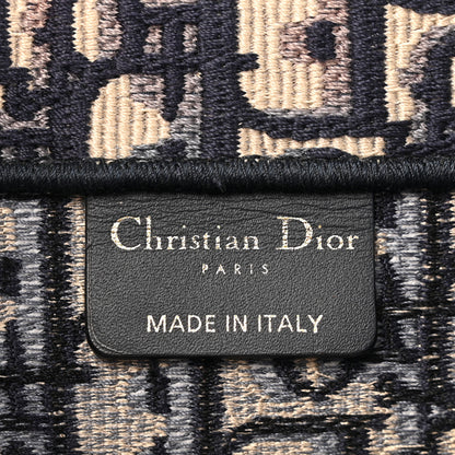 Christian Dior Oblique Small Book Tote Blue Multicolor 6 of 15