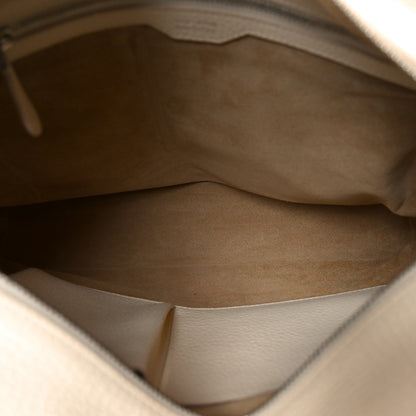 The Row Grained Calfskin Medium Portfolio Tote Ivory 5 of 10