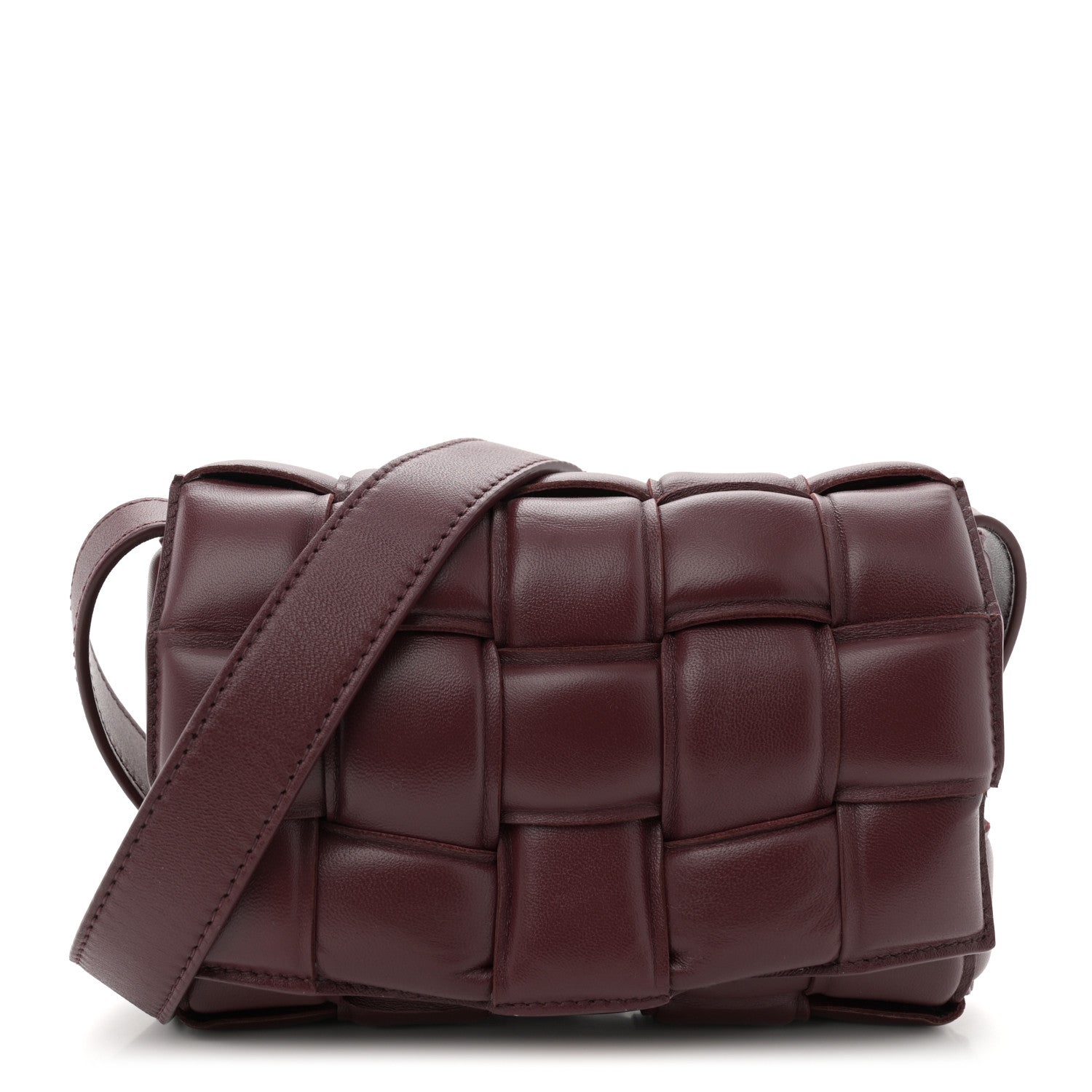 Bottega Veneta Nappa Maxi Intrecciato Small Padded Cassette Crossbody Bag Barolo 1 of 10