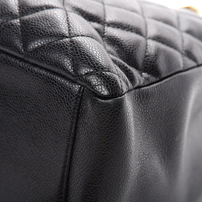 Chanel Caviar Quilted Grand Shopping Tote GST Black 9 of 13