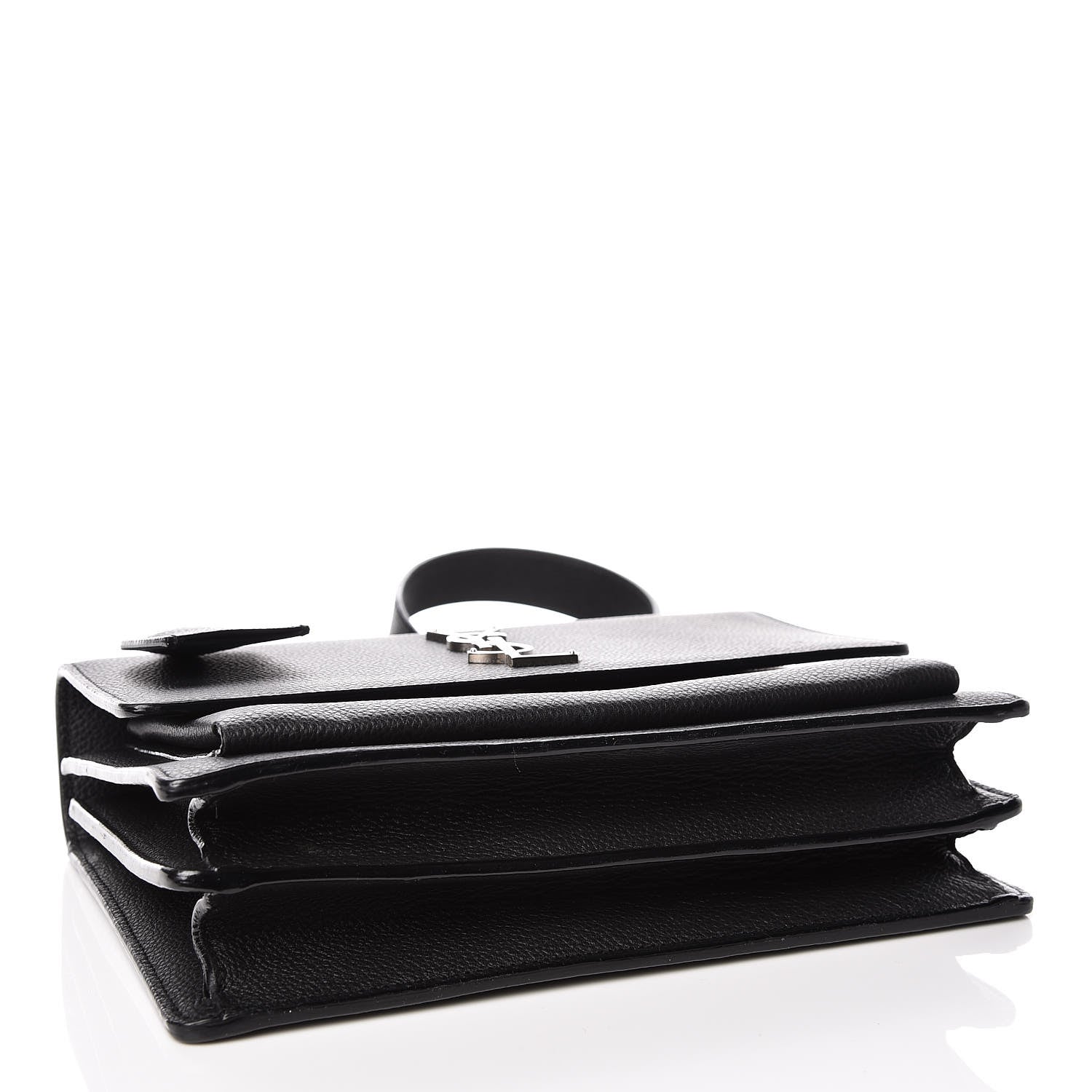 Saint Laurent Grained Calfskin Monogram Sunset Black 4 of 11