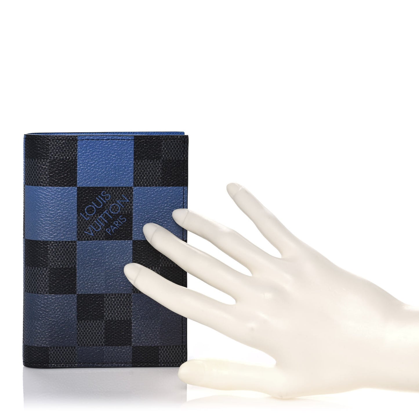 Damier Graphite Giant Passport Cover Blue