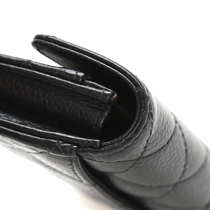 Chanel Caviar Quilted Flap Card Holder Wallet Black 10 of 11