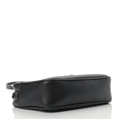 Saint Laurent Grained Lambskin Monogram Lou Camera Bag Black 4 of 12