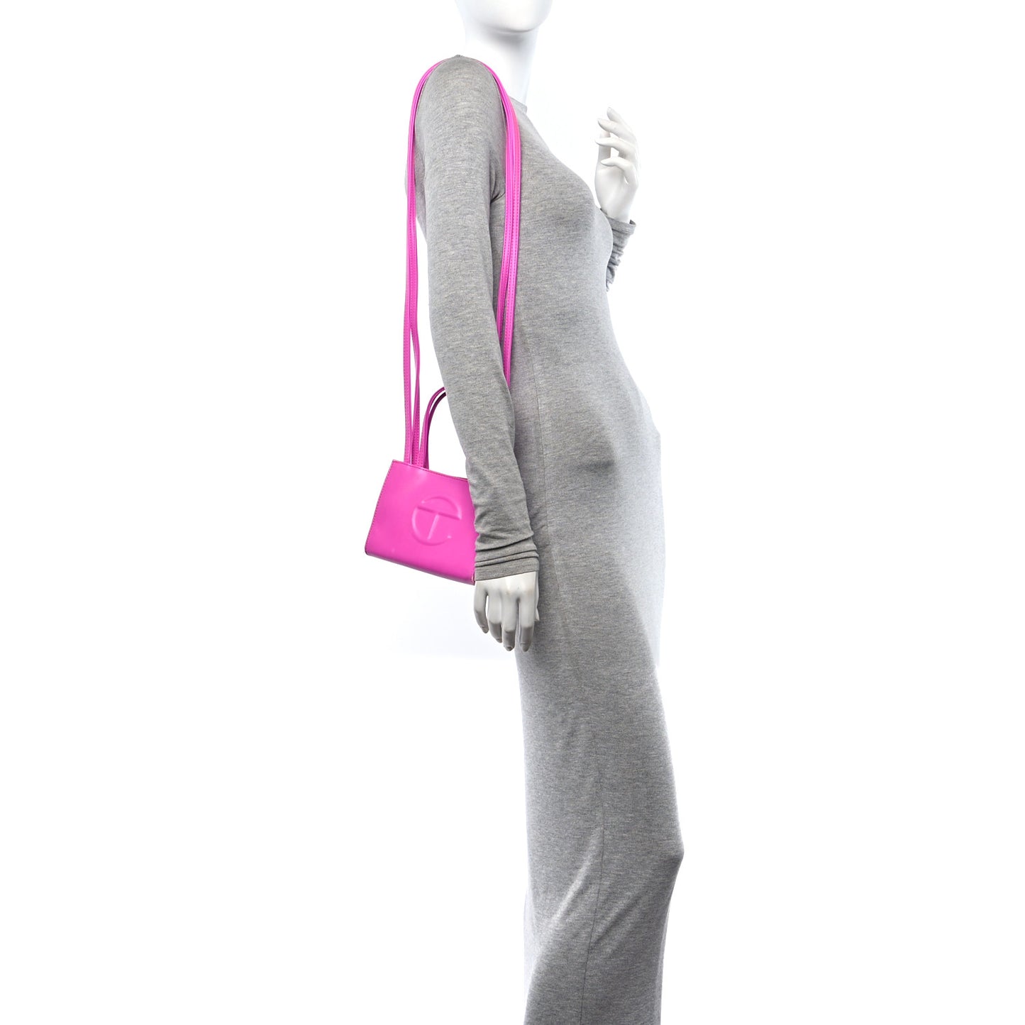 Vegan Leather Small Shopping Bag Azalea