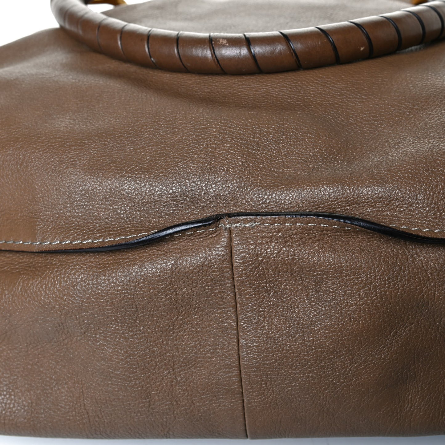 Calfskin Large Marcie Satchel Nut